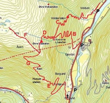 Ausflüge zum Wandern Hyttesenter